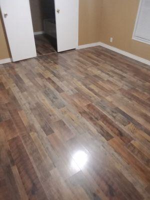 This flooring I laid down in a customers house