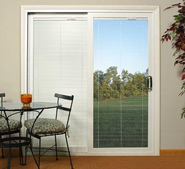 Sliding Patio Door with blinds