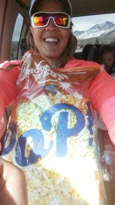 Huge A bag of popcorn