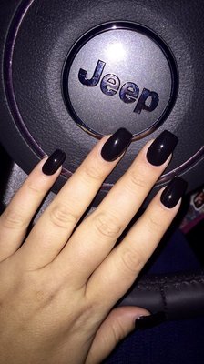 Gel full set- DND Black