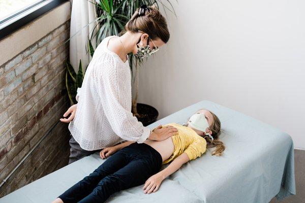 We work with children, too. Craniosacral therapy and Visceral Manipulation can help infants and children with latching, sleep, and much more