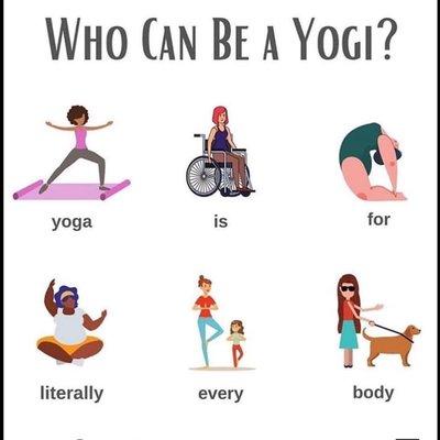 Anyone can do yoga!