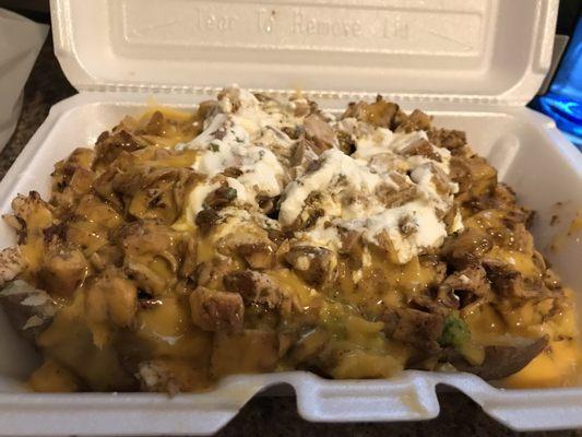 Loaded Jerk Baked Potato