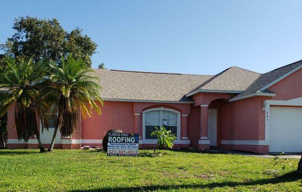 Dimensional Shingles installed by Florida First Roofing LLC