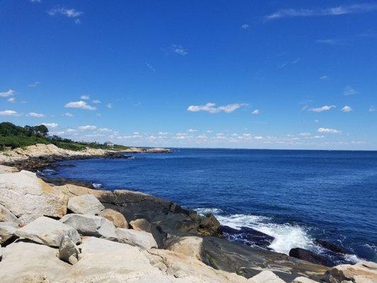 Views from the rocks, looking north.