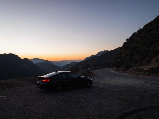 My M4, enjoying a beautiful sunset in the Angeles National forest after Micah fixed it.