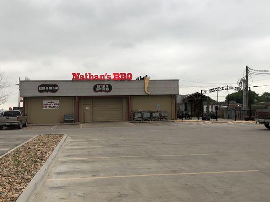 Exterior- Entrance. Shell gas station is attached to other side