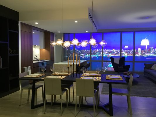 75 Park Lane living/dining room