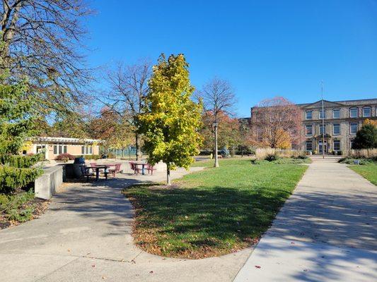 Picnic tables