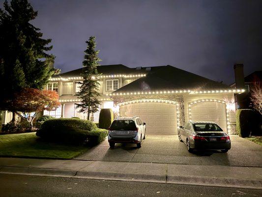 Holiday lights installation!