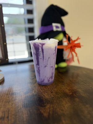 Taro with fudge