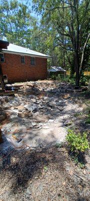 Demo of an old koi pond