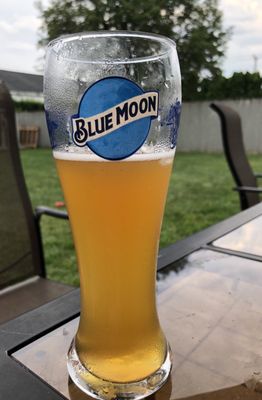 Blue Moon glass...thanks Winn's!