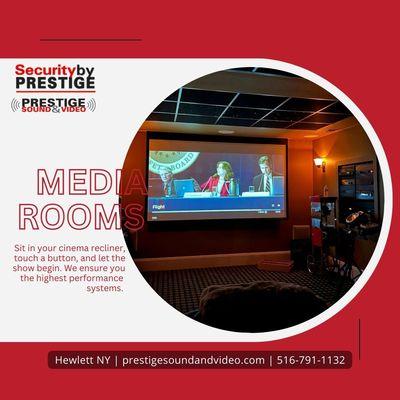 Unleash the full potential of your entertainment experience with our expert media room services.