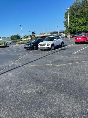 The car (white Hyundai) returned on the morning of Tuesday, May 10th at the Powers Ferry location