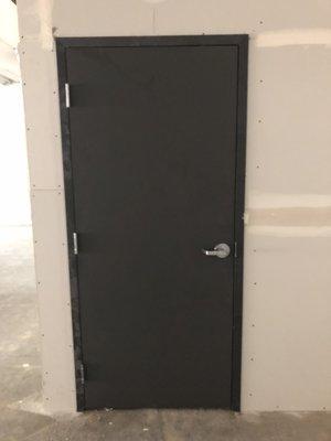 Hollow metal doors and frames