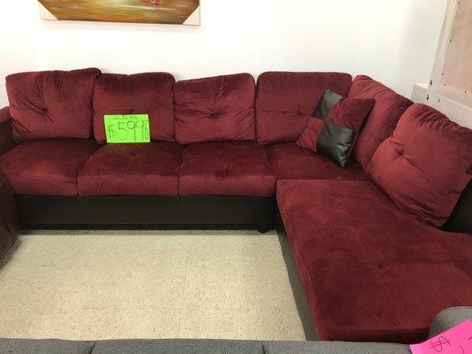 *Sectional *$599+tax *$20 delivery