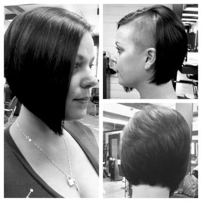 Razor cut on Maria C.