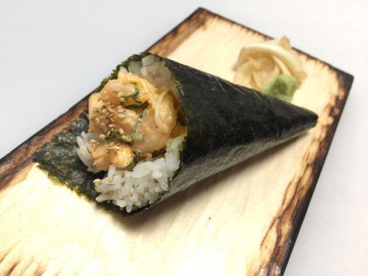 Spicy Shrimp Handroll