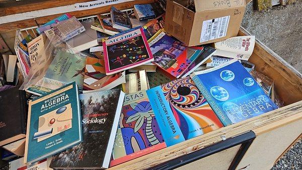 box of free books in the alley