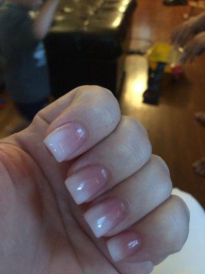 French ombre on point! LOVE them!