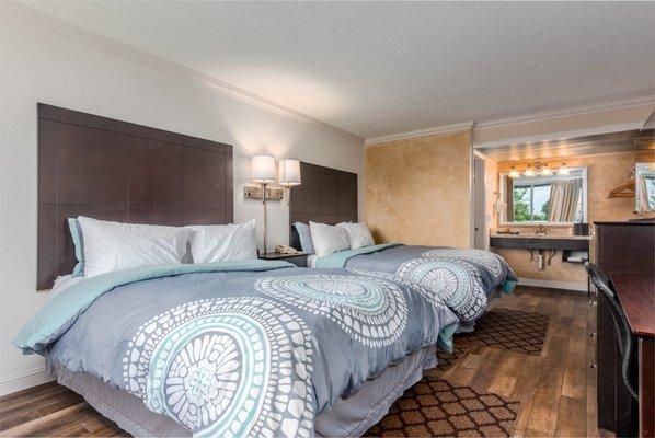 Renovated rooms with Down Décor Bedding