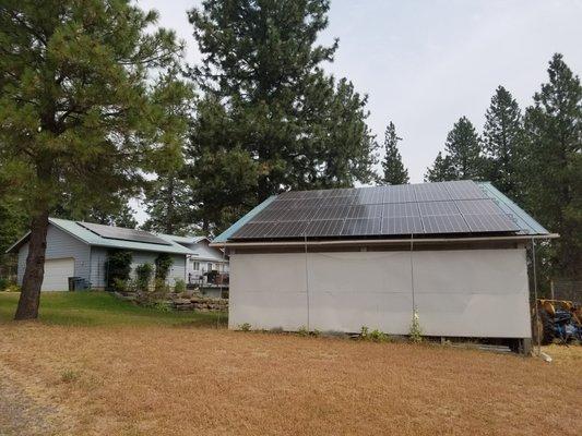 Home installation using best available roof space.