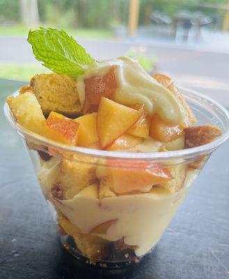 Peach & poppy seed Parfait Cup-catering