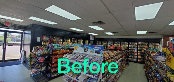 C Store Imaging and Lighting Before