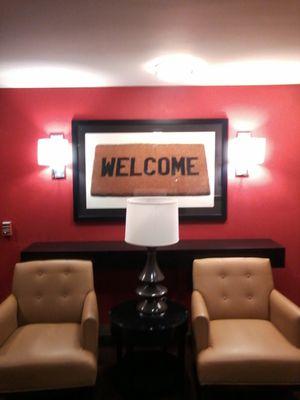 What you see when you first enter the hotel!