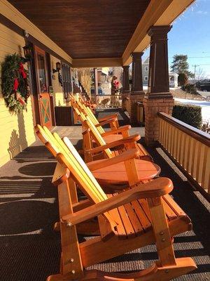 Front porch sunshine bliss in February!