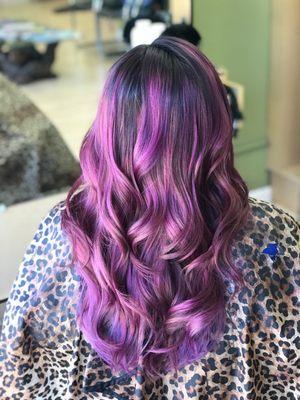 Magenta locks by Iesha.