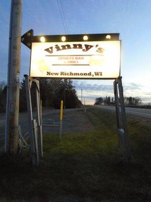 Main sign, adjacent to County Road T.