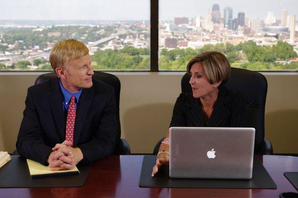 Former Work Comp Judge Carl Mueller and Steffanie Stracke are terrific advocates for those who are injured at work.