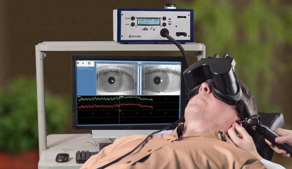 Advanced VNG oculomotor eye tracking software.