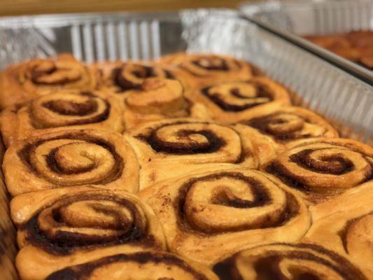 Warm, sweet Cinnamon Rolls.