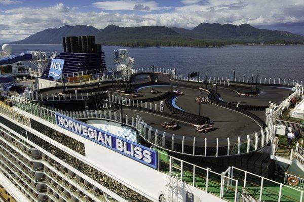 Race Track on Norwegian Bliss