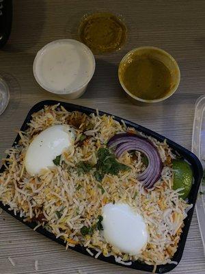 House special Biryani with chicken.