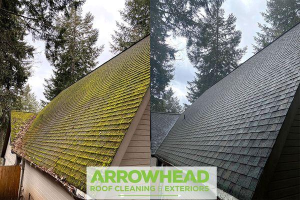 Composite Roof Steep Pitch Before & After