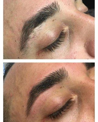 Men's eyebrow threading