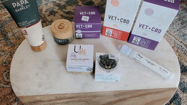 Papa & Barkley, VetCBD, Mary's Medicinals, Bear Labs