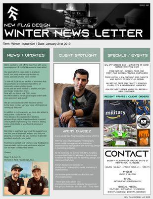 2019 Winter seasonal newsletter.