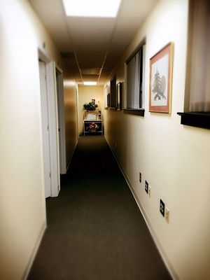 Hallway to rooms.