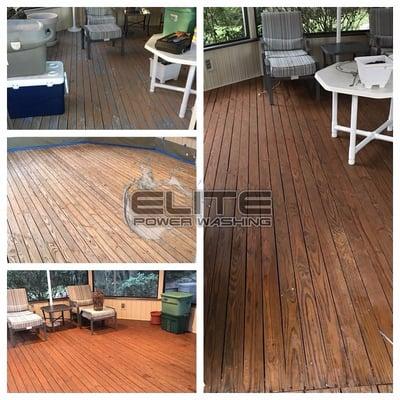 Before and After - Wooden Deck