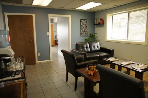 Need to wait?  We offer a clean waiting room, snacks, internet TV and free WiFi!