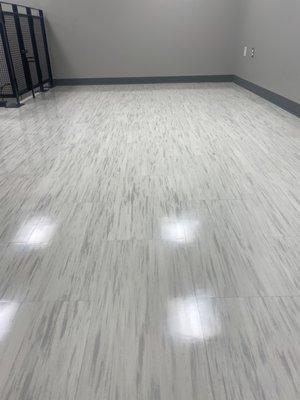 Wax the floors Our specialty