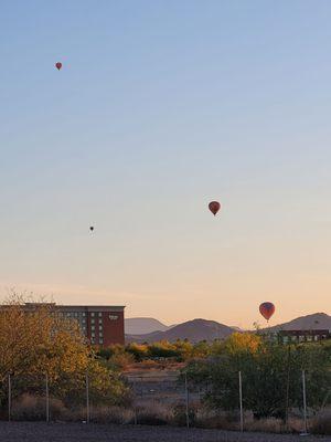 Hot air balloons