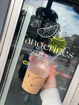 That is a delicious latte! Tangerine shares a space with Daddio's liquors. Make sure you look for it!