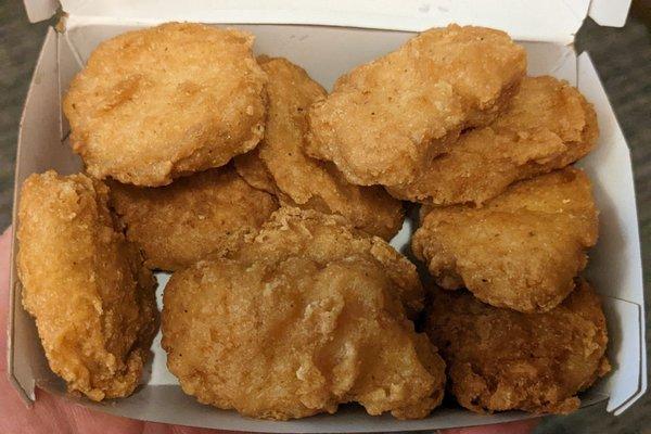 Ten-piece chicken McNuggets