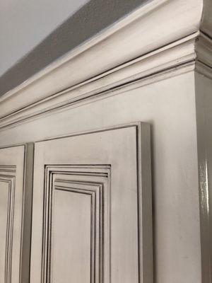 Turned boring cabinets into our dream cabinets!